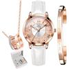 OLEVS Orologi Il nuovo quadrante a sabbie mobili fluirà Set Regali per Donna, Orologio Collana