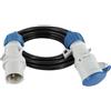 FANTON 92908 Prolunga lineare cavo 10 m. 3G1,5 H05VV-F spina 2P+T 16A 220V presa 2P+T 16A 220V gradi di protezione IP44