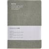 Miquelrius - Taccuino flessibile A5 (140 x 200 mm), a righe interne orizzontali, 48 fogli bianchi da 80 g/m², copertina in pelle riciclata, colore nero
