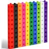 HOTUT Set di Attività per Cubi, 100 Pezzi Cubi da Incastrare, Giochi Didattici di Matematica per Bambini, per Contare Set di per Lo Sviluppo Delle Capacità Matematiche, Dai 5 Anni