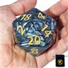 Power Beast Dungeon D20 - Dadi giganti da 55 mm + borsa per i dadi, D&D, Dungeons and Dragons, DND, dadi poliedrici.