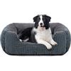 FURTIME Cuccia Cane Interno Taglia Media, Cuccia per Cani Lavabile, Antiansia Cuscino per Cani Antiscivolo Letto Cane, 63x53x20cm