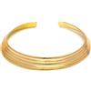 Vestopazzo Vlnet collana girocollo rigido a 5 linee in ottone| Lavorazione artigianale| nickel tested | taglia unica DD00033