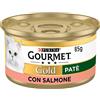 Gourmet gold pate' Salmone 85 gr Scatoletta Umido Gatto