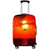 DOTBUY-SHOP Elastica Proteggi Valigia Suitcase Luggage Cover, DOTBUY 3D Aereo Viaggio Proteggi Bagagli Coprire Coperchio di Protezione Antipolvere Lavabile Copertura (H,L (26-28 pollici))