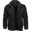 Generico Giacche Impermeabili Sportive Uomo Estive Felpa da Lavoro Uomo Giacca Ciclismo Uomo Maglione Uomo Scollo A V Leather Jacket Men Black Felpa Uomo Bianca con Zip Pullover Uomo Cotone Cerniera