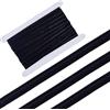 GORGECRAFT 10 Iarda 10 mm di Larghezza Nastro Elastico Antiscivolo Fascia Elastica in Silicone Gomma Elastica Cintura Elastica per Indumenti Fai da Te Cucito Artigianato Pantaloncini Sportivi, Nero