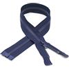 DOJA Barcelona | Cerniera Giubbotto Aperta | 10 Pz | 70cm | Numero 5 | Blu Marino | Chiusure Zip Giubbotto | Cerniera per Giubbotto da Cucire | Ricambi Cerniera Lampo Giacca, Pantalone, Borsa, Jeans