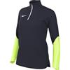 Nike DR2296-010 W NK DF STRK23 DRIL Top T-Shirt Donna Black/Black/Anthracite/White M