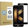 E-Hamii Screen Protector Compatibile con LG K10 2017[Nero],[Alta Definizione][Anti Graffio],Vetro Temperato 3D,[Sensitive Response][Installazione Senza Bolle]