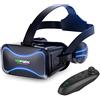 Garage-Pro moonship Occhiali 3D VR, Realtà Virtuale VR Occhiali, Occhiali 3D VR per Pc con Controller Bluetooth E Cuffie