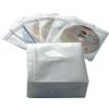 Qirc 100 Pezzi Manicotti per CD Dvd, Custodia in plastica Standard a Doppia Faccia per CD, per CD e Dvd Cartelle di archiviazione per la conservazione dei Dischi