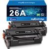 MYCARTRIDGE 26A CF226A compatibile per HP 26A Toner per HP Laserjet Pro M402DN Toner per Laserjet Pro MFP M426FDN per 26X CF226X (2 nero)