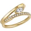 Breil, My Lucky Collection, Anello Donna Intersection TJ3191, Collezione Gioielli Giulia Salemi, in Acciaio Colorato, con Cubic Zirconia, Colore Gold, Misura 14