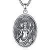 EUDORA Harmony Ball Collana in Argento Sterling 925 con Dea della Luna Tripla per Donne, Ciondolo della Dea Ecate Protezione Amuleto Stregoneria Pagana Strega Gioielli Regalo per Mamma Moglie, 22