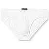 Emporio Armani Men's Brief Shiny Logoband Slip Boxer, White, XL Uomini