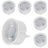 HCFEI 6x LED Lampadina 5W per Faretto da Incasso, ultrapiatto ø50x22mm 38° dimmerabile bianco calda 230V, sostituisce la Lampadina GU10 MR16
