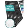 Engelbach® Tappeto vasca antiscivolo 88x40cm - Con 2 ganci per asciugatura rapida - Senza BPA, antimuffa, antibatterico e lavabile in lavatrice