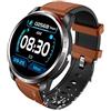 TROGN Smart Watch braccialetto sportivo - Smart Watch fitness tracker impermeabile orologio sportivo touch control braccialetto intelligente con cardiofrequenzimetro (colore: D)