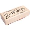 Rayher Timbro Happy Birthday to you, 4x9cm, 29245000
