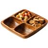 Premier Housewares 1104552 Piatto di Portata, 4 Sezioni, Legno di Acacia