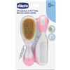 Chicco Spazzolino e Pettine Naturale Rosa
