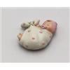 12 PZ Calamita magnete resina bambina FAGOTTO ROSA 5 cm BOMBONIERA 14BZ
