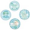 16 PEZZI Calamita magnete bambina baby CELESTE decorazione bomboniera na 01YQ