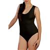 Clessidra Body Donna Spalla Larga - Dual Lana Cotone - Art.4510 (Bianco, 4)