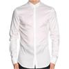 Armani Exchange Long Sleeve Ultra Stretch Lyocell Button Down Shirt. Slim Fit. Camicia, White, M Uomo
