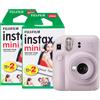 Fujifilm Instax Mini 12 Purple + 2 Pellicole da 20 foto, Fotocamera a stampa immediata