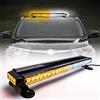 ROUTEKING Barra luminosa stroboscopica a 54 LED da 67,3 cm, lampeggiante, ad alta intensità, segnalazione automobilistica di emergenza, aratri da neve, barra luminosa stroboscopica con base magnetica