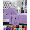 Elegant Comfort 1500, set di lenzuola di lusso di qualità alberghiera, super morbide, senza pieghe e resistenti allo sbiadimento, set da 4 pezzi, colore: lilla