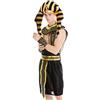 dressmeup DRESS ME UP- M-0028-S/M Costume Uomo Carnevale Halloween Ramses Faraone Egiziano Taglia S/M