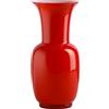 VENINI SPA VASO OPALINO IN VETRO DI MURANO 706 ROSSO CHIARO, M - h 36 x l 17 cm, 2,7 kg