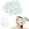 KHDULQ 100 Pcs Compressa Maschera Viso Carta, Bellezza Maschere per il Viso, Pacchetto Individuale Maschere Viso in Tessuto, Diy Maschera Viso Tessuto, Monouso Maschera Facciale (Verde)