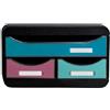 Exacompta - Rif. 311606D SMALL-BOX MINI 3 cassetti Skandi, 1 cassetto per documenti in formato A4+, 2 cassetti sottili per piccoli accessori, penne, note, dimensioni 34,7 x 27,8 x 13,5 cm