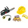Theo Klein 8532 Motosega Bosch con Accessori, Sega alimentata a Batterie con Funzione Sonora e Luminosa, Inclusi Accessori, Giocattoli per Bambini dai 3 Anni in su