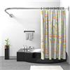 Misounda Asta per Tenda Doccia L Forma, Regolabile Bastone Tenda Doccia Angolare in Acciaio Inox, 120x120 cm Tubo Tenda Doccia con Inox Anelli, per Vasca da Bagno Bagno Spogliatoio Armadio, Forata