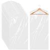 Sliverdew Confezione da 24 custodie lunghe per abiti da 60 x 150 cm, in plastica, per appendere vestiti, trasparenti, antipolvere, per abiti, cappotti, abiti