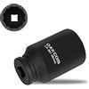 DAKCOS 1/2 Chiave Bussola 36mm a 12 Punte, Nero,1 Pezzi,Cr-Mo