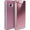 MoEx® Cover Sottile Compatibile con Samsung Galaxy S8 Plus | Trasparente a Display Acceso/Lucida, Oro Rosato