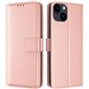 TQIAHF Cover per iPhone 15 Custodia a Libro in Pelle con Porta Carte Magnetica Libretto Portafoglio Flip Case Antiurto Telefono Protezione Completa,Oro Rosa