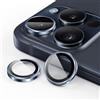 JETech Pellicola Fotocamera per iPhone 15 Pro 6,1 Pollici e iPhone 15 Pro Max 6,7 Pollici, 9H Vetro Temperato Copri Anello Individuale in Metallo, HD Chiaro, 1 Set (Blu)
