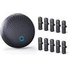 BALILA Altoparlante per Conferenze Wireless con 10 Microfoni Lavalier, Cancellazione Rumore AI, 360° di ricezione vocale, Compatibile con Zoom/Teams/Skype, per Webinar e Smartworking