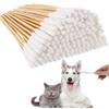 LICHUANUK 50 Pezzi Cotton Fioc Lunghi, Pulisci Orecchie Cane, Pulizia  Orecchie Gatto, Bastoncini con Cotone per Pulire Le Orecchie dei Cani, per