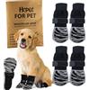 Hcpet Calzini Antiscivolo per Cani da Interno, Calze Morbide con Silicone su Entrambi i Lati, Migliora la Trazione su Pavimenti Lisci per Cani di Taglia Media e Grande