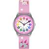 Cander Berlin MNA 1230 E - Orologio da bambino con quadrante di apprendimento, motivo unicorno, rosa e multicolore, rosa caramella, cinturino, Rosa caramella, Cinghia