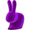 Qeeboo Milano Srl Rabbit Chair Baby Velvet Finish Violet