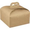 carta 5 PORTAPANETTONE AVANA STRENNE NATALE SCATOLE PORTA PANETTONE NATALIZI Cm 24,5 X 24,5 X 13 MARRONE CARTONE